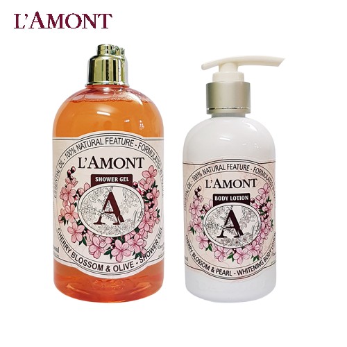 Combo 2 (1 Sữa tắm Cherry Blossom 500ml và 1 Sữa dưỡng thể Cherry Blossom 250 ml)
